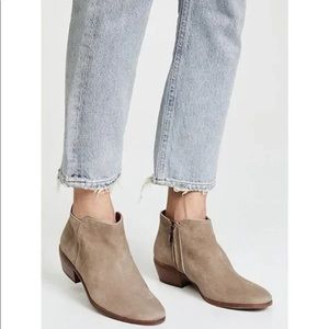 Sam Edelman Cream and Tan Ankle Booties with Chic Design